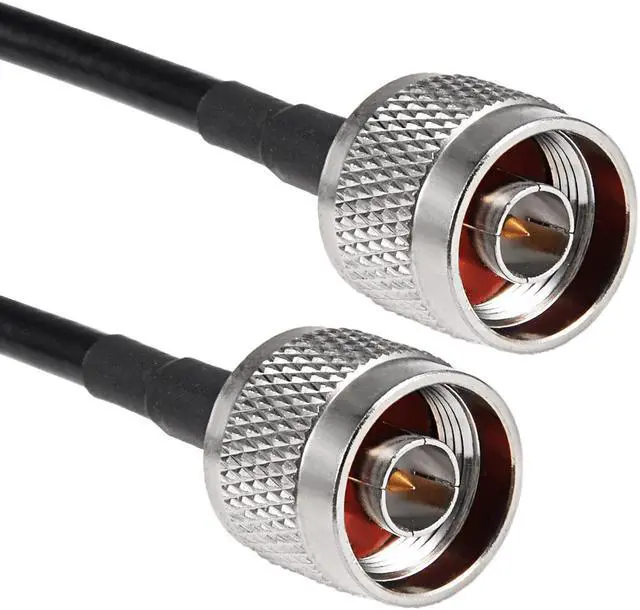 Alt view image 3 of 3 - Unique Bargains 2M N-Type Male to N-Type Male Antenna RF Coaxial Extension Pigtail Cable Black