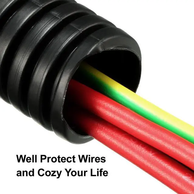 Alt view image 3 of 5 - Unique Bargains 6M 18.5mm Outside Dia Corrugated Bellow Conduit Tube for Electric Wiring Black