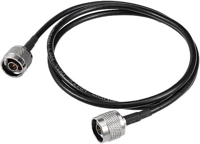 Main image of Unique Bargains 1M N-Type Male to N-Type Male Antenna RF Coaxial Extension Pigtail Cable Black