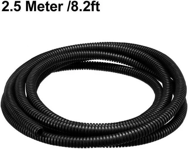 Alt view image 5 of 5 - Unique Bargains 2.5M 10mm Outside Dia Corrugated Bellow Conduit Tube for Electric Wiring Black