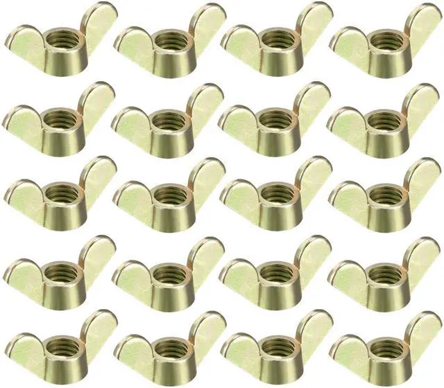Main image of M8 Wing Nuts Zinc Plated Fasteners Parts Butterfly Nut Bronze Tone 20pcs