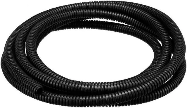 Alt view image 2 of 5 - Unique Bargains 2.5M 10mm Outside Dia Corrugated Bellow Conduit Tube for Electric Wiring Black