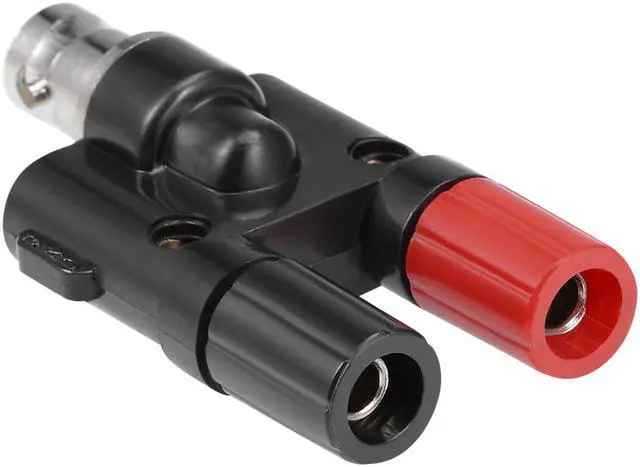 Alt view image 2 of 3 - Unique Bargains 2 Pcs BNC Female to Dual 4mm Banana Female Jack Socket Binding Post Connector