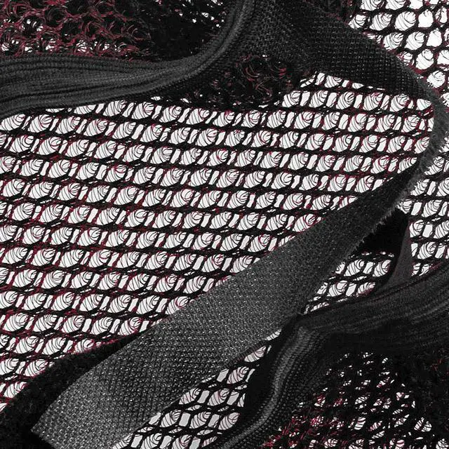 Alt view image 3 of 5 - XXL Black Red Motorcycle Net Mesh Seat Full Cover Breathable Protector Cushion