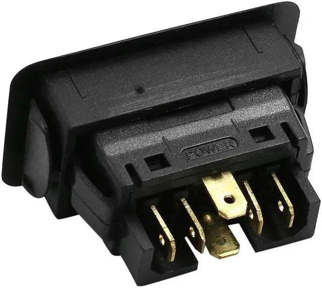 Alt view image 3 of 4 - 4pcs DC 12V 6 Pins Momentary Electric Power Window Switch w White Light for Car