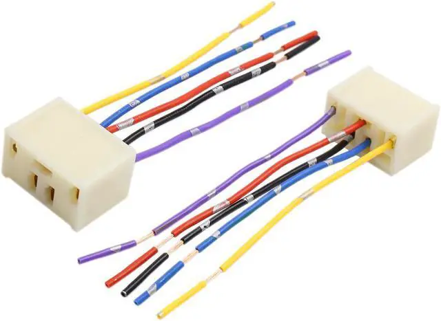 Alt view image 2 of 5 - 5 Pin Car Power Window Double Switch with Wiring Harness Socket DC 12V 3 in 1