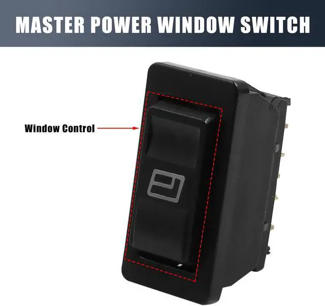 Alt view image 3 of 4 - 4pcs DC 12V Universal Momentary Electric Power Window Switch w Light for Car