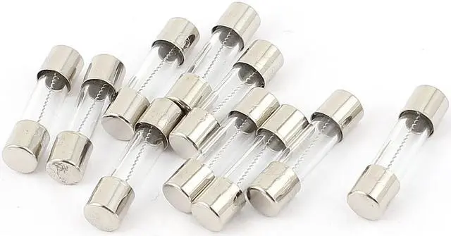 Main image of Unique Bargains 10 Pcs 250V 3A 3Amp Slow Blow Glass Fuses Tubes 5mm x 20mm