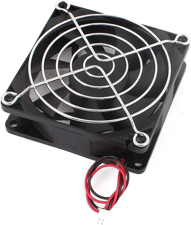 Alt view image 2 of 4 - DC 24V 80mm x 80mm x 25mm 7 Vanes Square Cooling Cooler Fan w Metal Finger Guard