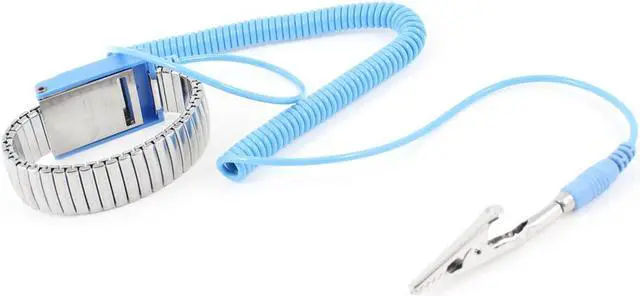 Main image of Antistatic ESD Wrist Band Metal Adjustable Grounding Bracelet Strap Blue