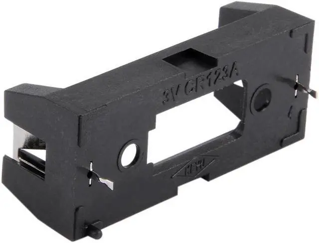 Alt view image 3 of 4 - 6Pcs CR123A CR123 Lithium Battery Holder Box Clip Case w PCB Solder Mounting Lead