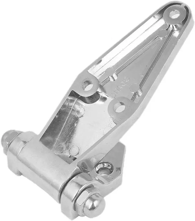 Alt view image 3 of 4 - 145mm Length Metal Refrigerator Freezer Door Lock Hinge Hardware Silver Tone