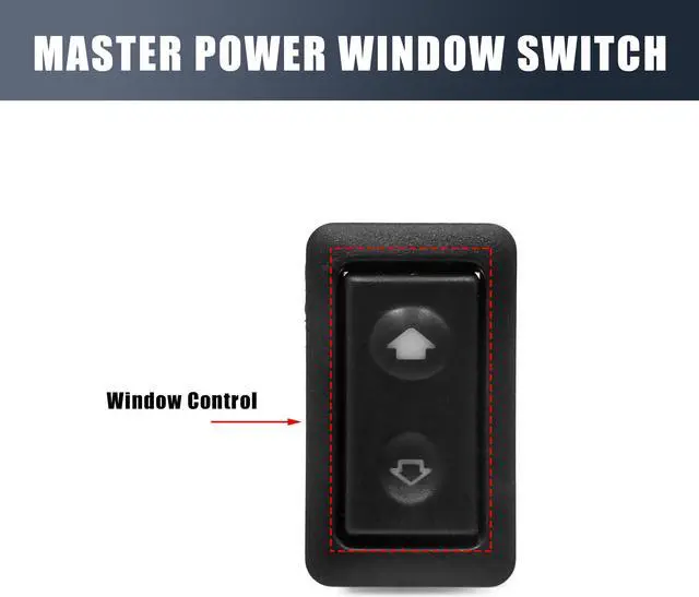 Alt view image 3 of 3 - 6 Pin Black Electric Power Auto Car Window Button Controller Switch for BMW