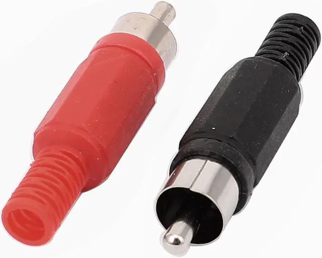 Alt view image 2 of 2 - RCA Male Jack Plug Audio Coupler Adapter Connector Red Black 16PCS