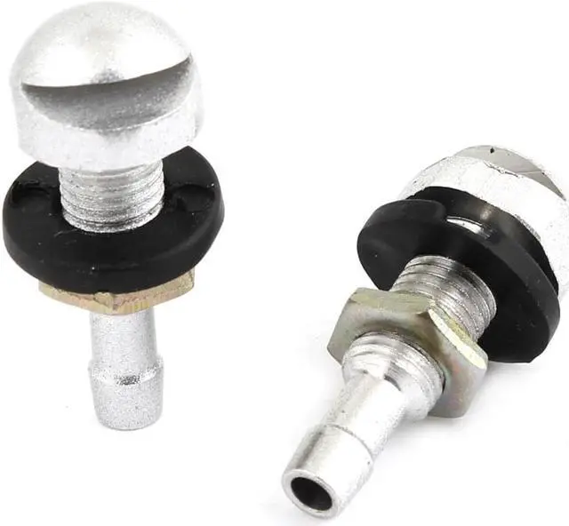 Main image of Unique Bargains Vehicle Car Windshield Sliver Tone Metal Washer Nozzle 2 Pcs