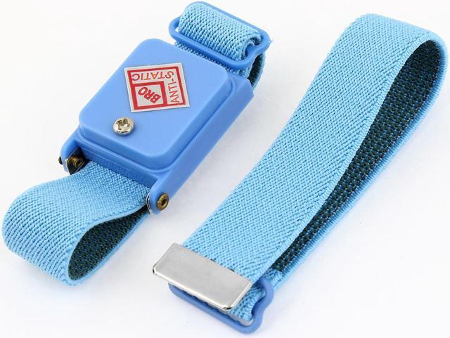 Main image of Unique Bargains Blue Cordless Stretchy Wristband Anti-static Wireless Wrist Strap