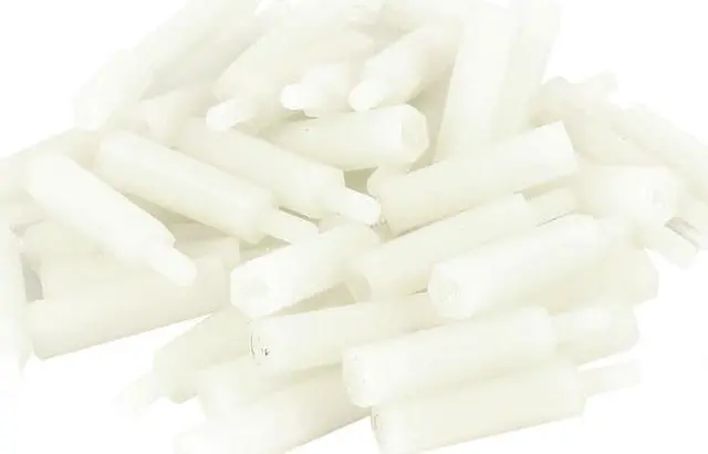Main image of 50 Pieces Nylon Hex Standoff Spacer M2.5x18 Female to M2.5x6 Male