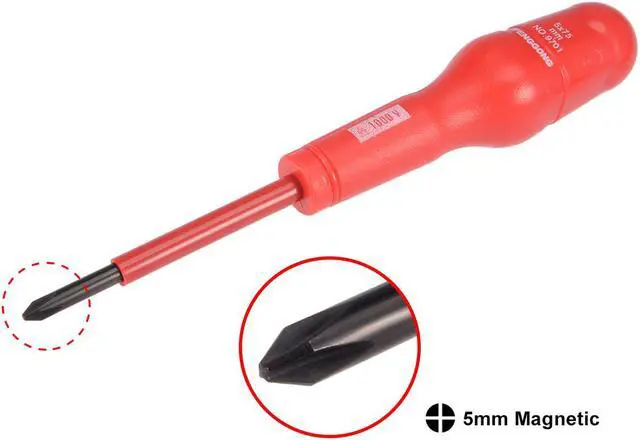 Alt view image 2 of 4 - 1000v Phillips Insulated Magnetic Electrical Screwdriver #1 x 3 Inch