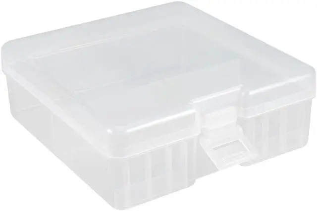 Main image of Unique Bargains Portable Battery Storage Box Protective Container Transparent for AA Batteries
