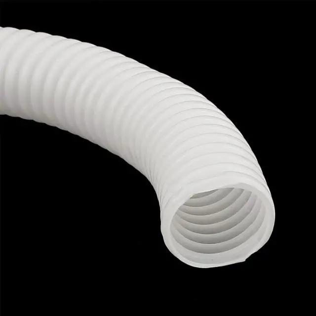 Alt view image 2 of 2 - 1.5M/59.1" Flexible Plastic Insulation Corrugated Wiring Tube Conduit White