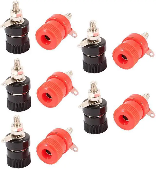 Main image of 10 Pcs 4mm Female Banana Socket 3.7mm Thread Binding Post Terminals