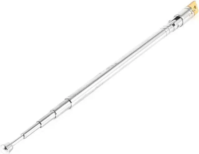 Main image of Silver Tone 11.8cm-36cm Telescoping Antenna Replacement for Radio TV FM DAB