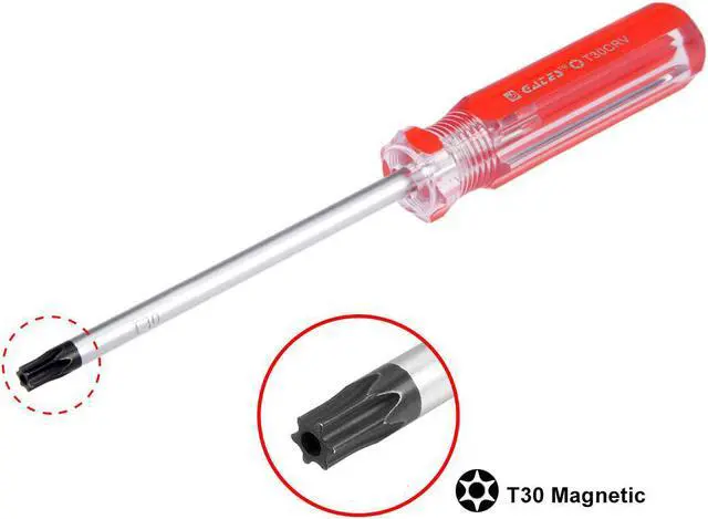Alt view image 6 of 7 - Magnetic T30 Torx Screwdriver with 4 Inch Cr-V Steel Shaft