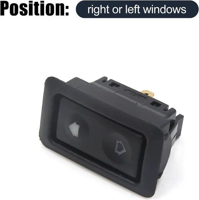 Alt view image 2 of 4 - Universal 6 Pin Car Vehicle Door Window Power Electric Control Switch Black DC 12V