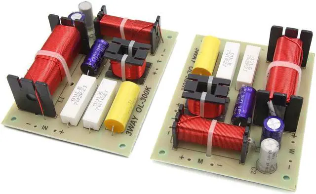 Main image of 2Pcs 180W 3 Way Audio Speaker Frequency Divider Aplifier Crossover Filters Board
