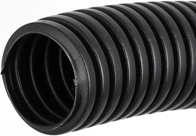 Alt view image 2 of 2 - Unique Bargains 3.2M Length 20mm Inner Dia Black Flexible Corrugated Tube Bellows Hose