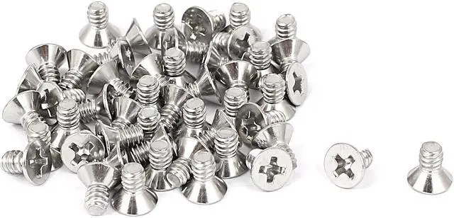 Main image of 6#-32x1/4" Stainless Steel Phillips Flat Countersunk Head Screws 50pcs