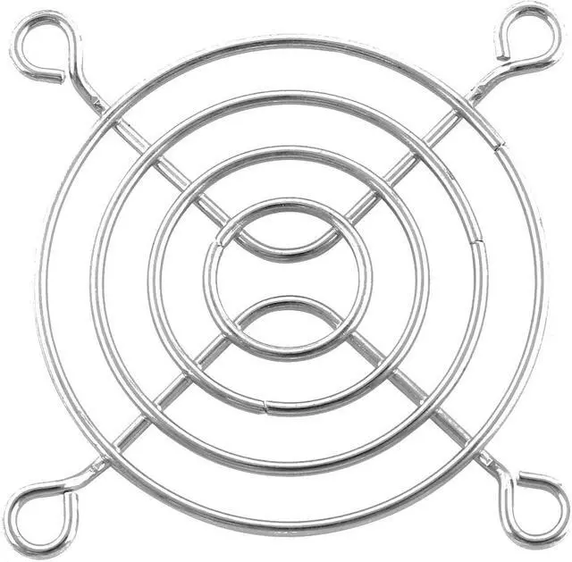 Main image of Unique Bargains Metal Wire Finger Grill for 60mm 6cm CPU DC Fan PC Guard Protector Silver Tone