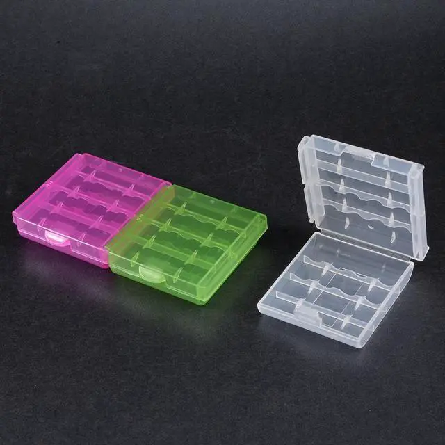 Alt view image 4 of 4 - Unique Bargains 3pcs Portable Battery Storage Case Protective Compartment for AAA/AA Batteries