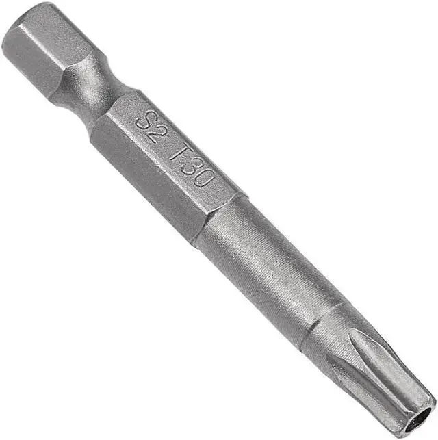 Alt view image 5 of 5 - 5 Pcs 1/4" Hex Shank T30 Magnetic Security Torx Screwdriver Bits 50mm Length