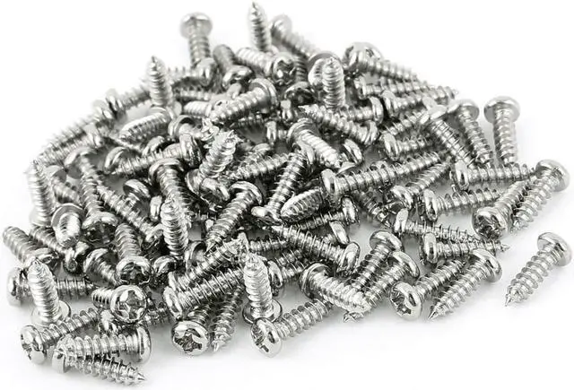 Main image of 100pcs M3 x 10mm Stainless Steel Cross pan Head Self Tapping Screws Bolts