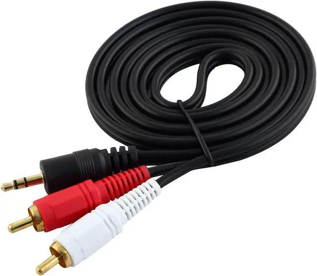 Main image of Unique Bargains 4.6ft 3.5mm Stereo Male to 2 RCA Male Aux Audio Cable for MP3 MP4