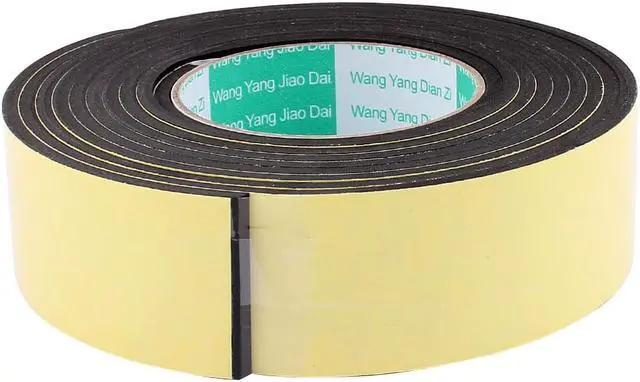 Alt view image 2 of 4 - Unique Bargains 2 Pcs 45mmx4mm Single Sided Sponge Tape Adhesive Sticker Foam Glue Strip 10Ft