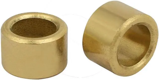 Alt view image 3 of 3 - 8mmx12mmx8mm Powdered Metal Bronze Sleeve Bearing Bushing Gold Tone 8pcs