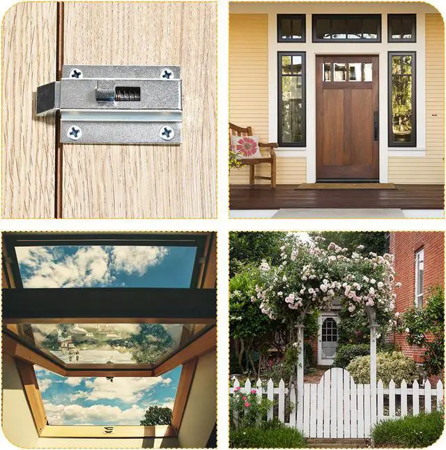 Alt view image 4 of 4 - Unique Bargains50mm 2" Length Metal Spring Loaded Barrel Bolt Door Latch Lock Silver Tone