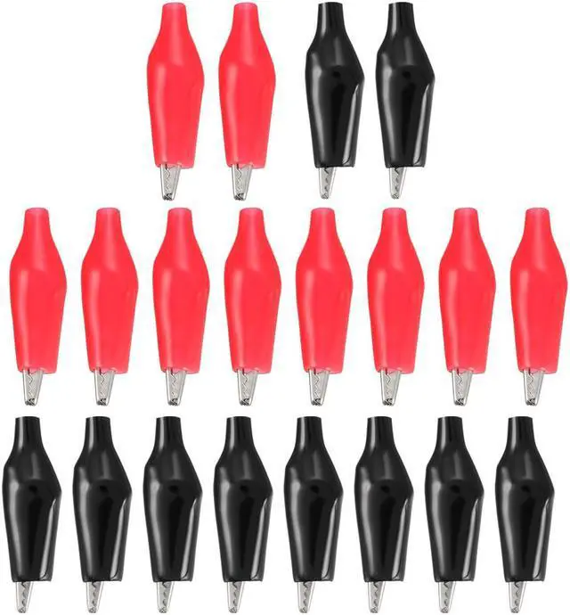 Alt view image 5 of 7 - Alligator Clips Clamps , Crocodile Alligator Jumper Electric Test Clips Helper with Protective Insulation Cover for Circuit Testing , 20pcs