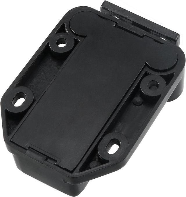 Alt view image 5 of 7 - Push Open Latch Lock Touch Catch for Bedroom Cabinet Cupboard Drawer Black 2Pcs