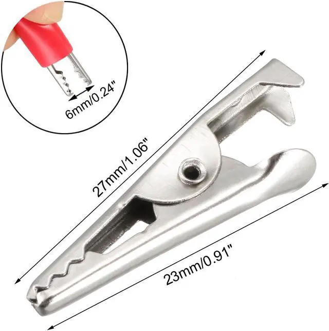 Alt view image 4 of 4 - Alligator Clips Clamps , Crocodile Alligator Jumper Electric Test Clips Helper with Protective Insulation Cover for Circuit Testing , 200pcs