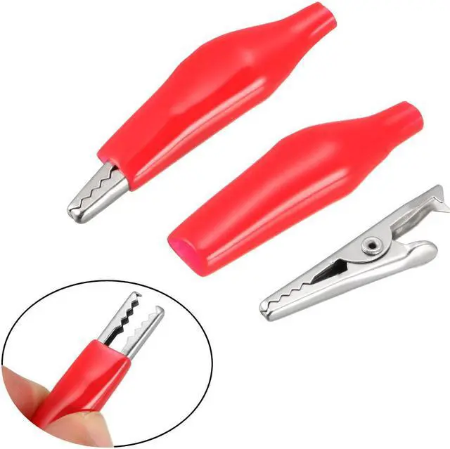 Alt view image 3 of 4 - Alligator Clips Clamps , Crocodile Alligator Jumper Electric Test Clips Helper with Protective Insulation Cover , 100pcs