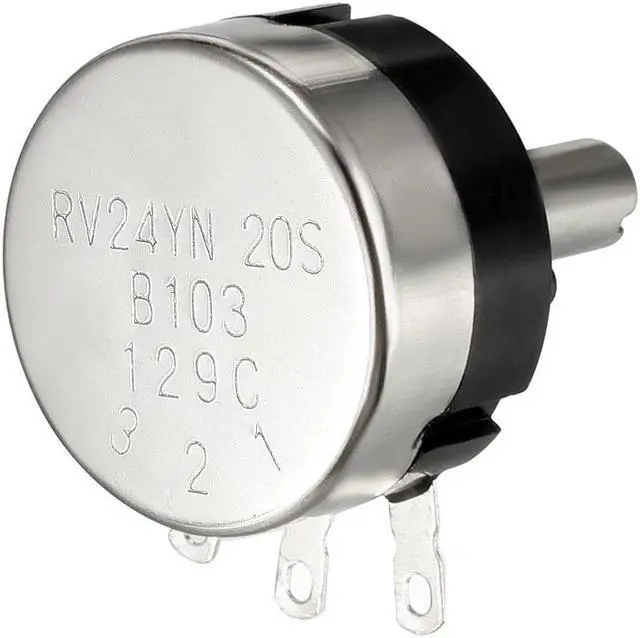 Alt view image 3 of 3 - RV24YN20S 10K Ohm Variable Resistors Single Turn Rotary Carbon Film Potentiometer 2pcs