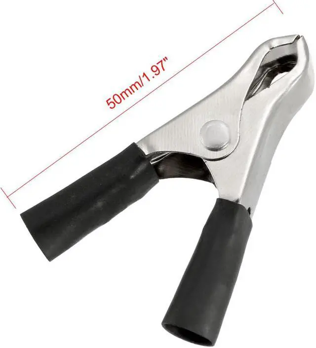 Alt view image 2 of 7 - Alligator Clips Clamps , Crocodile Alligator Jumper Electric Test Clips Helper with Protective Insulation Cover for Circuit Testing , 20pcs