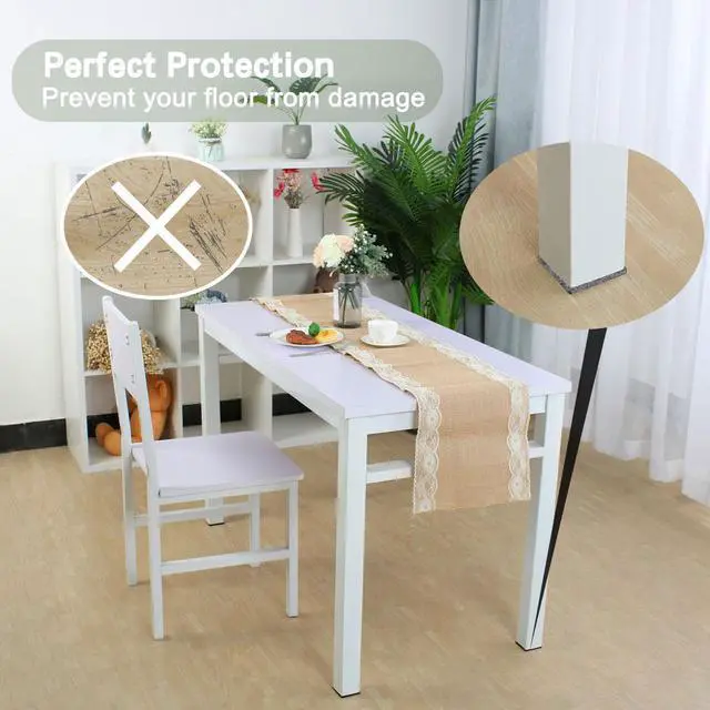 Alt view image 3 of 7 - 96pcs Furniture Pads Self-stick Non-slip Anti-scratch Felt Pads for Chair Leg Floors Protector Grey