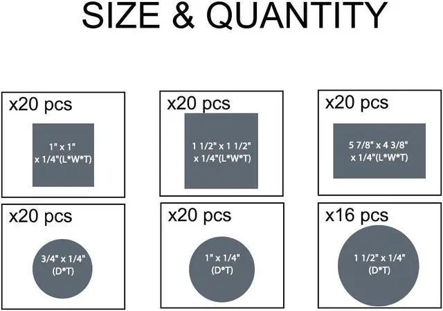 Alt view image 2 of 7 - 96pcs Furniture Pads Self-stick Non-slip Anti-scratch Felt Pads for Chair Leg Floors Protector Grey