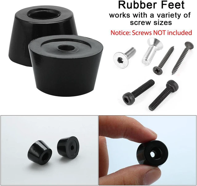 Alt view image 3 of 7 - 20pcs Rubber Feet Bumper Furniture Chair Table Sofa Amplifier Speaker Cabinet Leg Pads Floor Protector, D21x17x12mm
