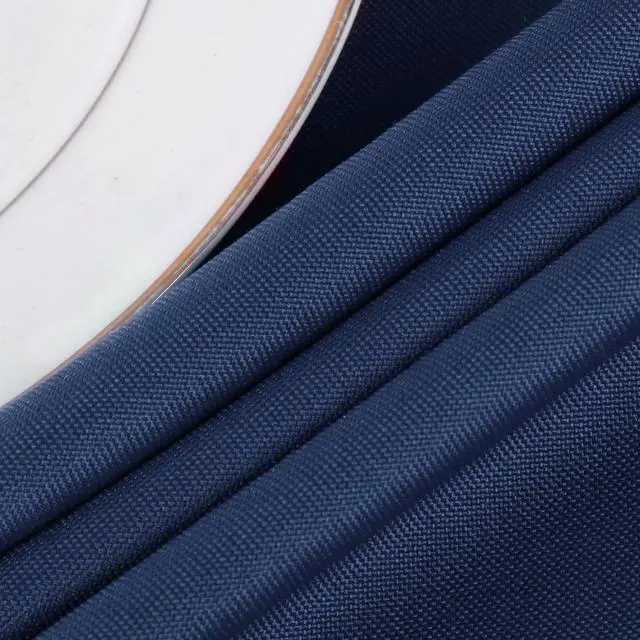 Alt view image 4 of 7 - Rectangle Tablecloth for 4 Foot Table in Washable Polyester Waterproof 55x63 Inch Navy Blue- Great for Buffet Table, Parties, Holiday Dinner, Wedding & More