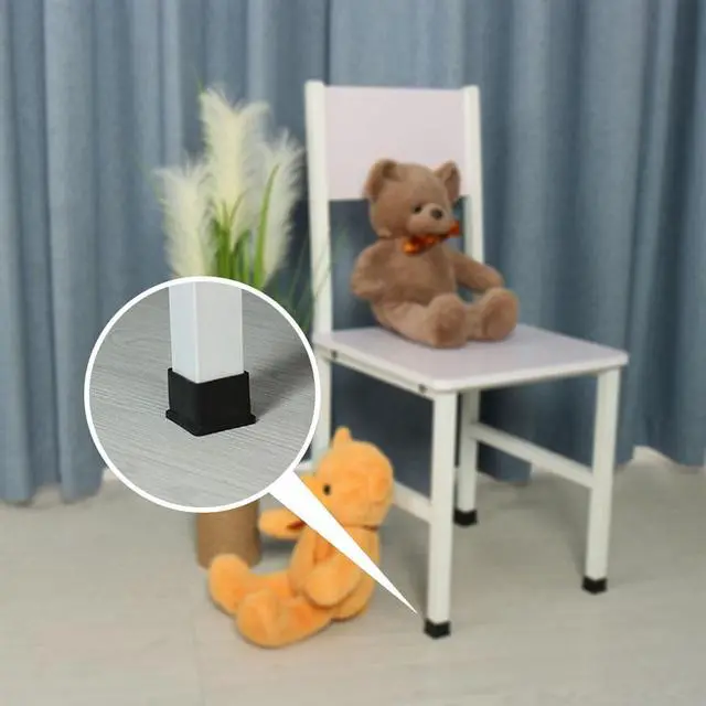 Alt view image 9 of 9 - Table Leg Cap End Tip Feet Cover Furniture Glide Floor Protector 10pcs 0.79" x 1.18" (20x30mm) Inner Size, Reduce Noise Prevent Scratch